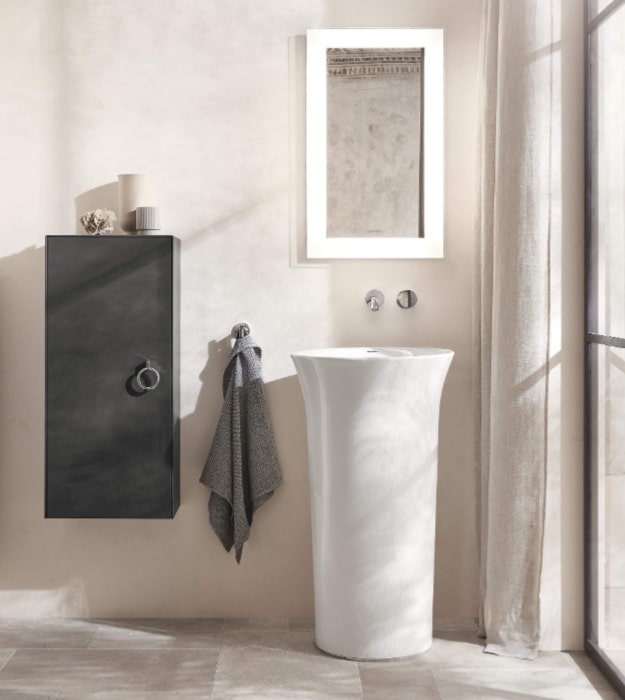 Duravit White Tulip Freestanding Washbasin 500mm 7 Duravit White Tulip 2702500070