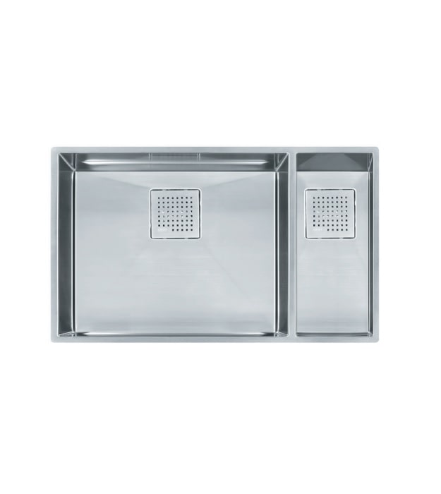 Franke Peak 30” Double Bowl Steel Sink PKX160-RH-S 2 Franke PKX160-RH-S