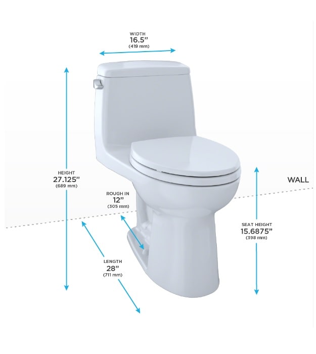 TOTO UltraMax II One-Piece Toilet MS604124CEFG#01 9 TOTO UltraMax II One-Piece Toilet MS604124CEFG#01 - Image 4