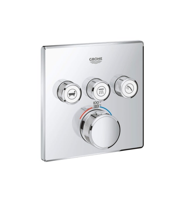 Grohe Grohtherm Triple Function Thermostatic Shower Trim 3 Grohe Grohe Grohtherm Triple Function Thermostatic Shower Trim 29142000