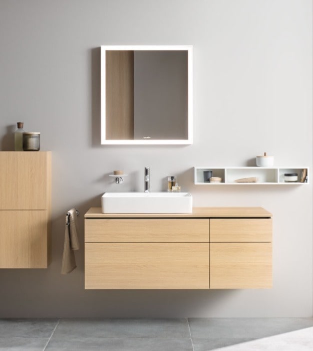 Duravit LC7380 L-Cube 26" LED Bathroom Mirror 8 Duravit LC7380 L-Cube 26" LED Bathroom Mirror - Image 3