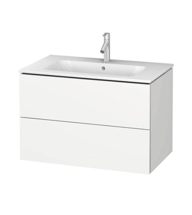 Duravit L-Cube Two Drawer 32" Wall-Mounted Vanity 2 Duravit Wall-Mounted Vanity LC624101818