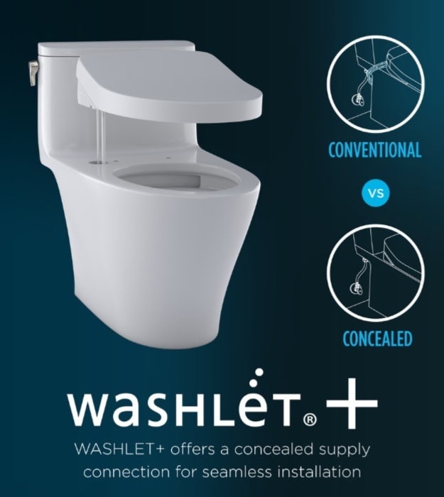 TOTO CST604CEFGAT40#01 UltraMax II Toilet With C5 Washlet 8 MW6463046CEMFGA#01