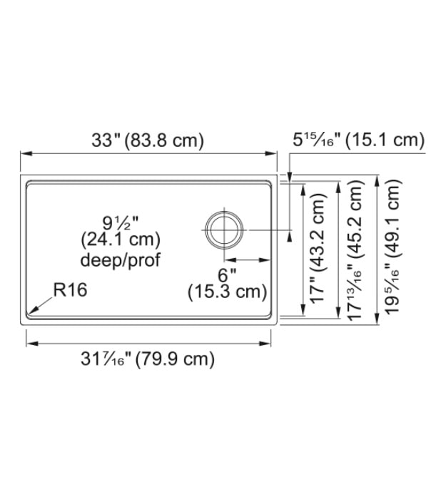 Franke Maris MAG11031OW-MBK-WKC Workcenter Granite Sink 10 Franke MAG11031OW-MBK-WKC Granite Workcenter matte black