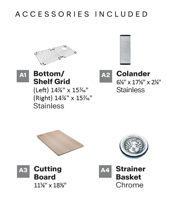 Franke Maris MAG11031OW-MBK-WKC Workcenter Granite Sink 9 Franke Maris 33" workcenter Accessories