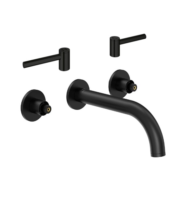 Grohe Atrio New Widespread Wall Mount Faucet 15 Grohe Atrio Matte Black Wall Mount Faucet lever Handles 142162430