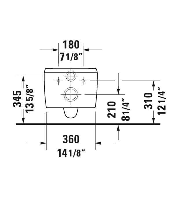 Duravit Qatego 2556092092 Antibacterial Wall-Mount Toilet W Seat 11 Duravit Qatego 2556092092 Antibacterial Wall-Mount Toilet W Seat - Image 6