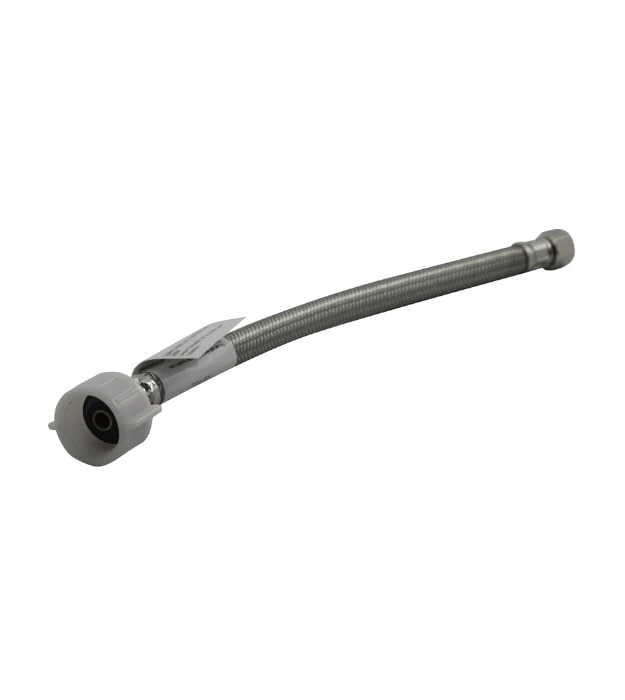 3/8 in Comp x 7/8 in BC Nut 16 in. Braided Steel Toilet Supply Line 11 OS&B 16" Braided Toilet Supply Line