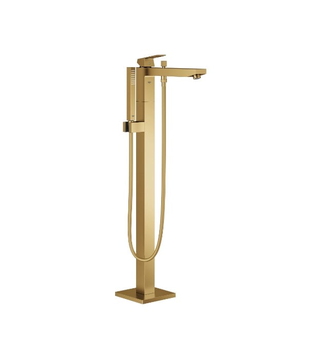 Grohe EuroCube Freestanding Modern Tub Filler 23672001 8 Grohe Brushed Cool Sunrise 23672GN Eurocube Freestanding Tub Filler