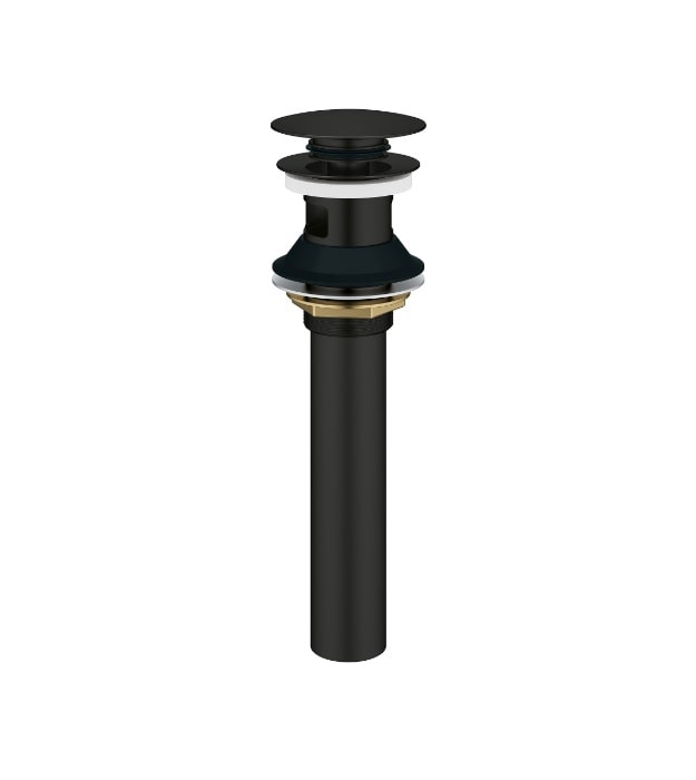 Grohe Universal Bathroom Sink Push Drain With Overflow 7 grohe-universal-matte-black-sink-drain-486562430