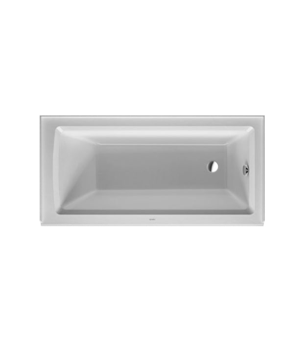 Duravit Architec Alcove Bathtub With Panel 70035 5 Duravit Architec Alcove Bathtub 700355000000090