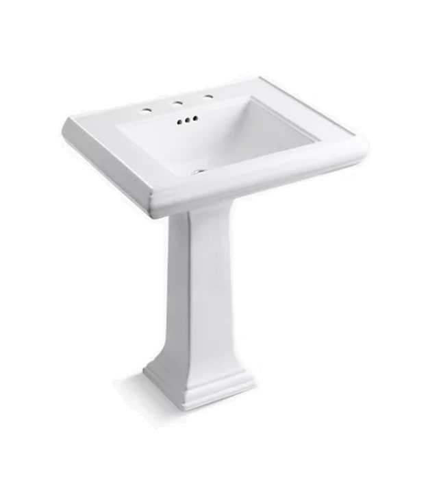 Kohler Memoirs Classic Pedestal Sink K-2258-8-0 3 Kohler Memoirs Classic Pedestal Sink K-2258-8-0