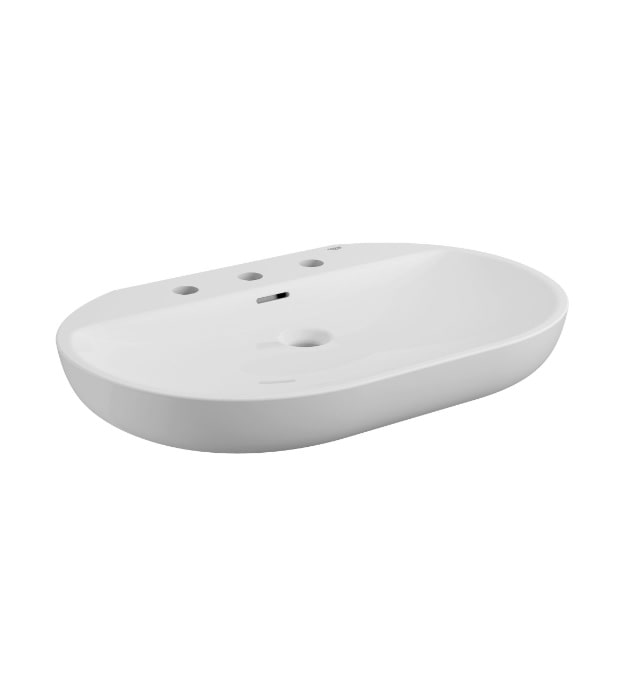 Grohe Essence Bathroom Sink 27" Wall-Mount 7 Grohe 3 Hole Bathroom Above Counter Sink 39668000