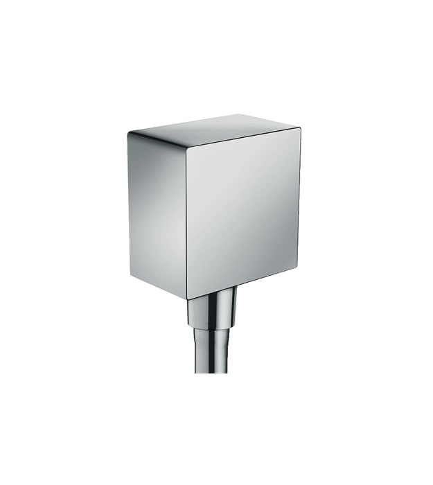 Hansgrohe ShowerSelect Thermostatic Shower Kit 11 Hansgrohe FixFit Wall Outlet Square with Check Valves