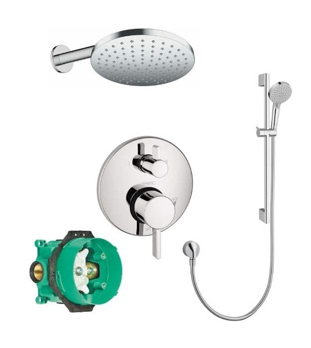 Hansgrohe Ecostat S Pressure Balance Shower Kit 04447000-Kit1 18 Hansgrohe_04447000-Kit1_Shower_Kit