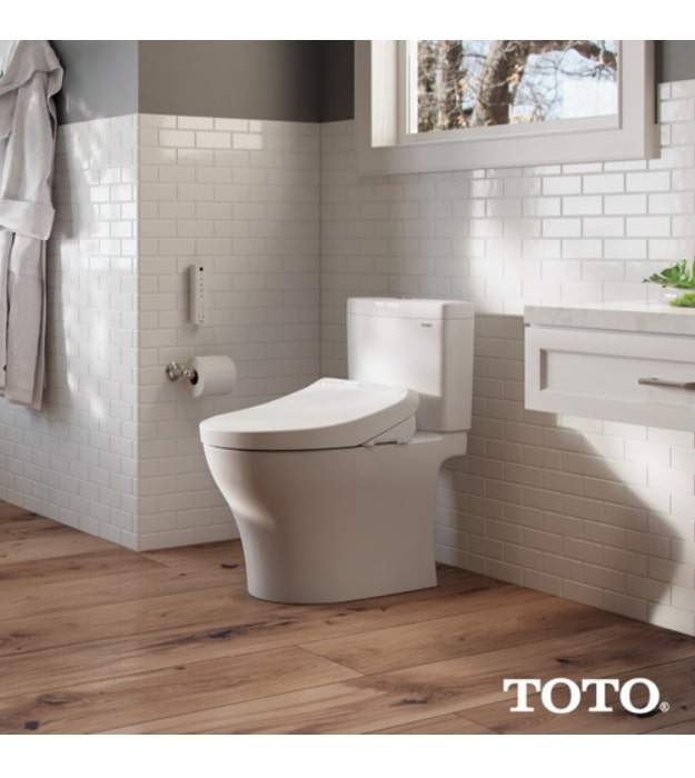 TOTO Washlet K300 SW3036R Bidet Toilet Seat 11 TOTO Aquia IV With K300 Washlet Seat