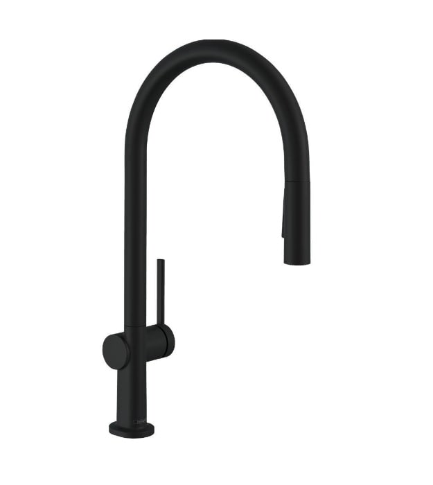 Hansgrohe Talis N HighArc Kitchen Faucet 72800001 8 Talis N HighArc Kitchen Faucet, O-Style 2-Spray Pull-Down, 1.75 GPM 72800671