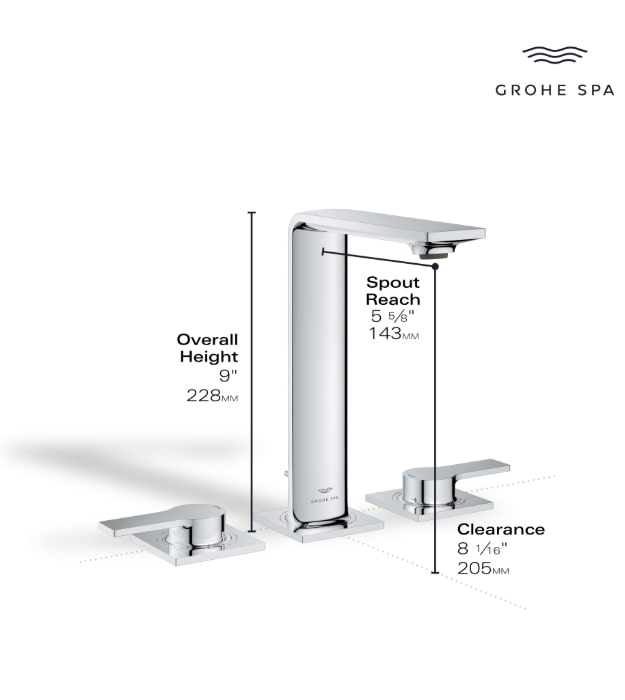 Grohe Allure New Widespread Bathroom Faucet 20584 13 Grohe Allure New Widespread Bathroom Faucet 20584 - Image 8
