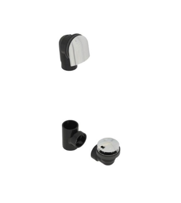 OS&B 6040QK-CP ABS Offset Waste & Overflow Clicker Drain 12 OS&B 6040QK-CP Offset Waste and Overflow Drain