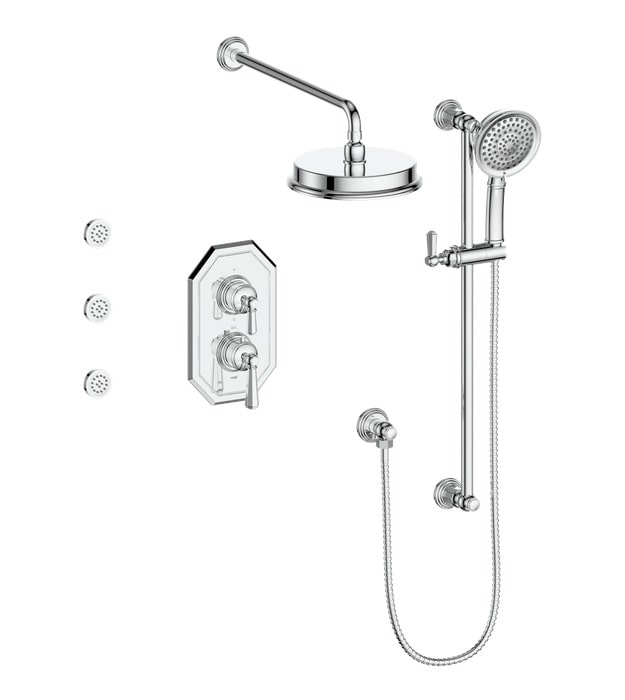 Vogt Carinthia Shower Set With Body Jet SET.C2.320.180 14 Vogt Carinthia Shower Set With Jets SET.C2.320.810
