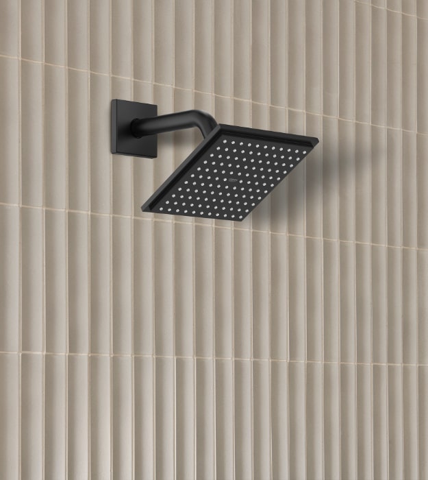 Grohe Euphoria Cube 150 6" Black Shower Head 7 Grohe Matte Black Square Shower Head Rainshower