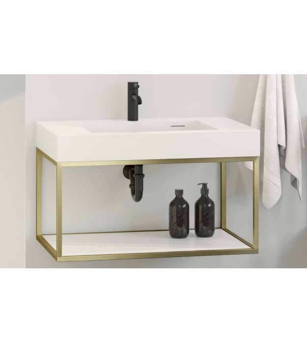 Fleurco Stak Duo Modern Wall-Mounted Vanity 20 Fleurco Stack Duo Vanity Wall-Mounted
