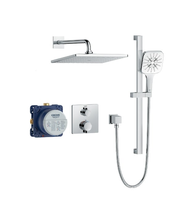 Grohe Rainshower Grohtherm Shower Set 1030690000 5 Grohe Rainshower Grohtherm Thermostatic Shower Kit 1030690000