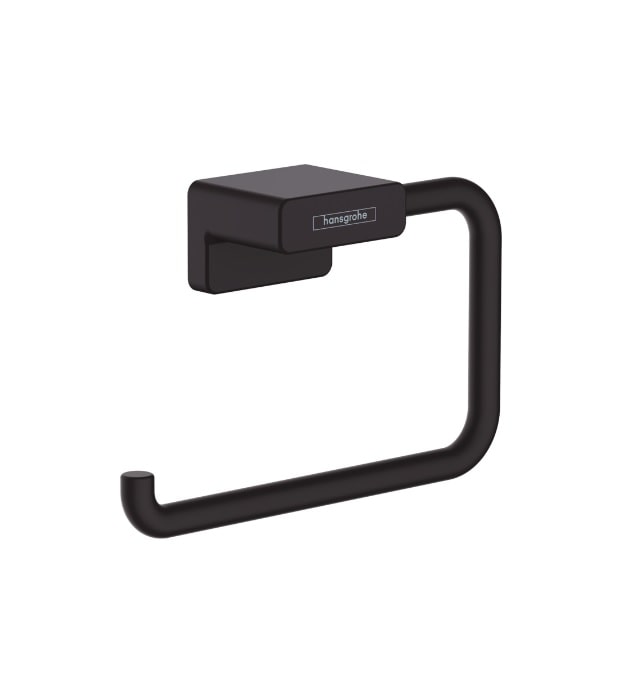 Hansgrohe AddStoris Toilet Paper Holder 41771 7 Hansgrohe 41771670 Matte Black AddStoris Toilet Paper Holder