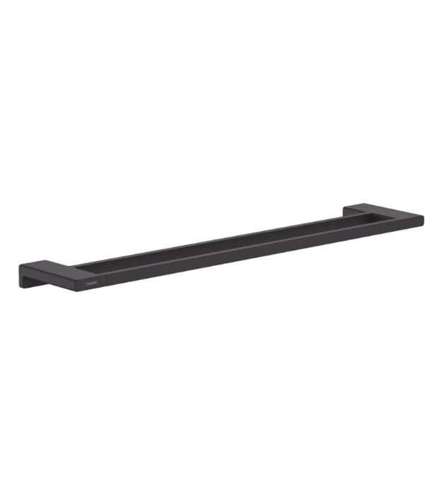 Hansgrohe AddStoris Double Towel Bar 41743 7 AddStoris Double Twoel Rail Matte Black hansgrohe 41743670