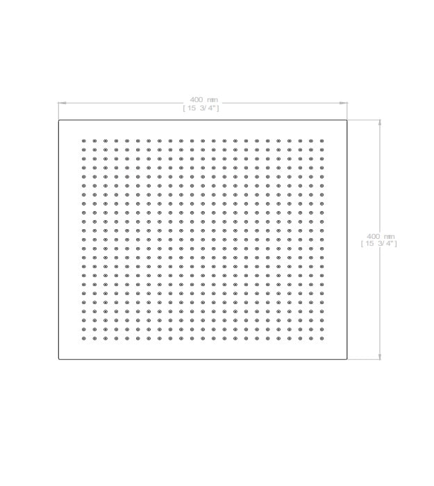 Vogt 16-Inches Recessed Rain Shower Head RH.01.1616 7 Vogt 16-Inches Recessed Rain Shower Head RH.01.1616 - Image 2