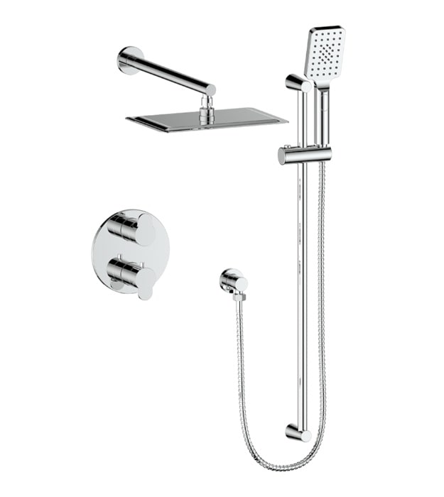 Vogt Lusten 2-Way Thermostatic Shower Trim 4 Lusten 2-Way Thermostatic Shower Kit TM.LN.220.210.CC