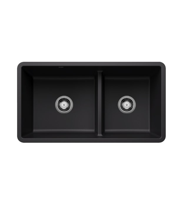 Blanco Precis U 1.75 Low Divide Kitchen Sink Silgranit 5 Blanco Precis U 1.75 Low Divide Kitchen Sink Double Bowl