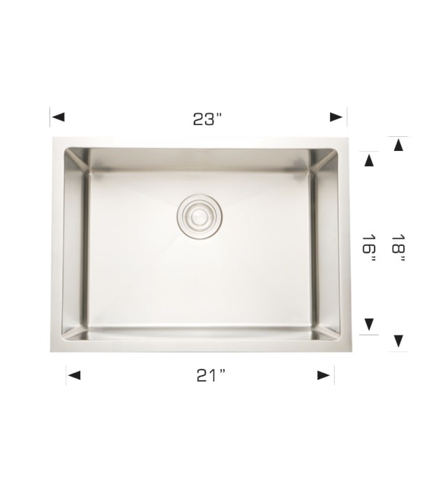 Bosco 203339 Plus 23" Undermount Kitchen Sink 3 Bosco 203339 Plus 23" Undermount Kitchen Sink