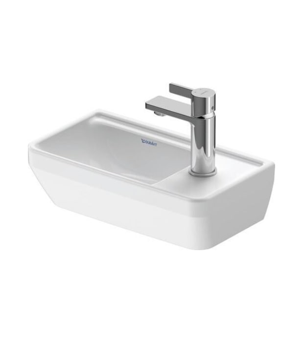 Duravit D-Neo Handrinse Wall Mount Washbasin 0739400041 13 Small Handrinse Wall Mount Washbasin 0739400041
