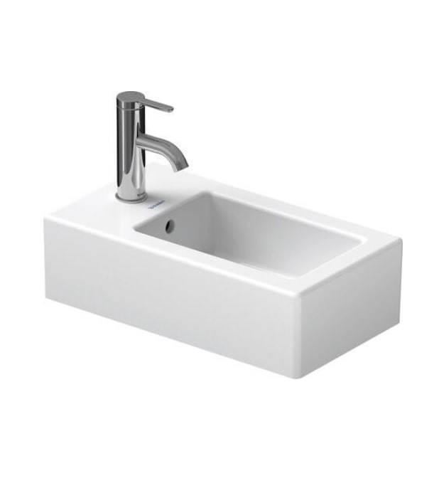Duravit Vero 10" Wall Mounted Bathroom Sink 070225 3 Duravit Vero 070225 Handrinse Sink