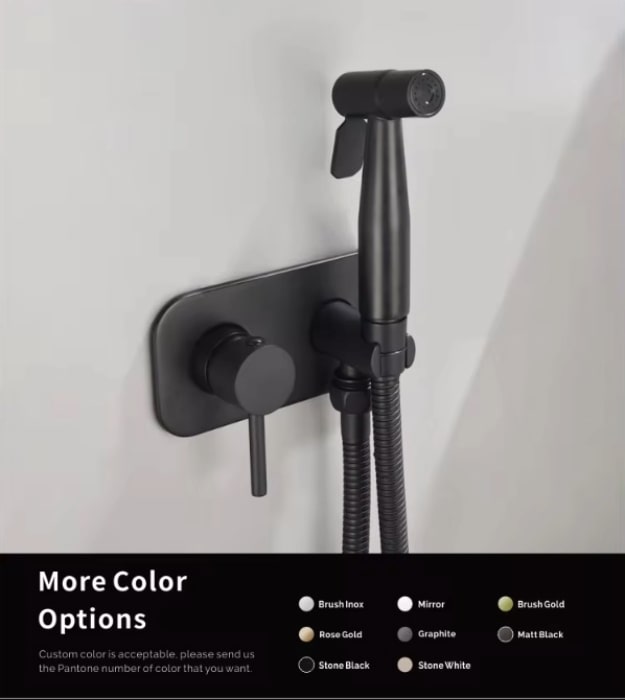 Inoxica Stainless Steel Handheld Bidet Sprayer Kit 4 Inoxica Stainless Steel Handheld Bidet Sprayer Kit - Image 2