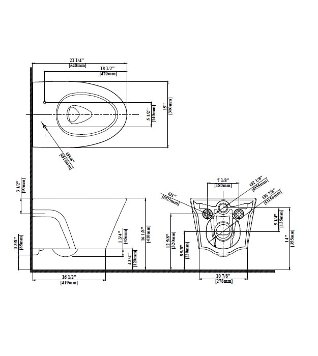 TOTO CWT426CMFG AP Complete Wall-Hung Toilet Kit 8 TOTO CWT426CMFG AP Complete Wall-Hung Toilet Kit - Image 3