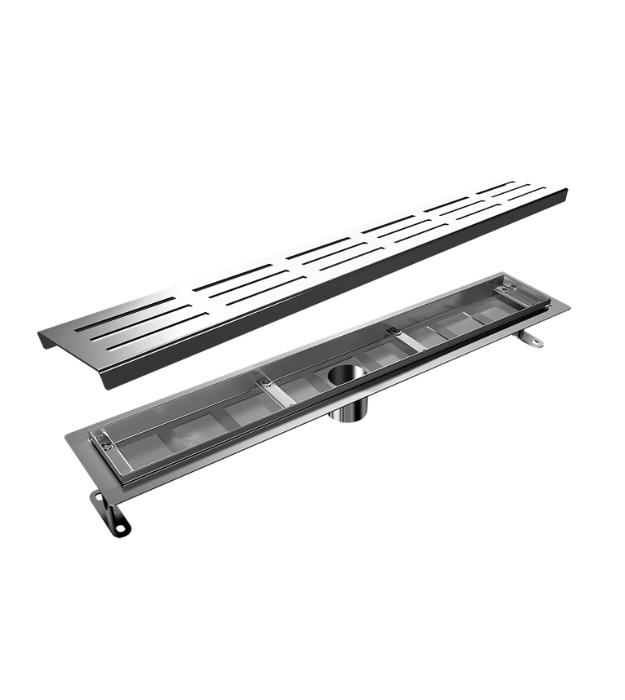 Zitta CLA26 Rectangular Pattern Shower Drain 5 Zitta Rectangular Pattern Shower Drain CLA26 Complete