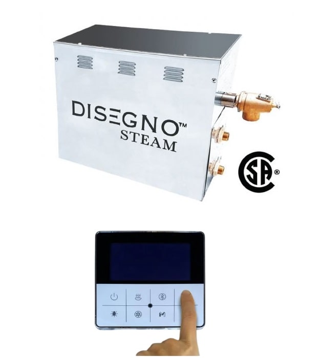 Aquadesign Disegno Steam Shower Kit DN-175 6KW 12 Aquadesign Disegno Steam Shower Kit DN-175 6KW