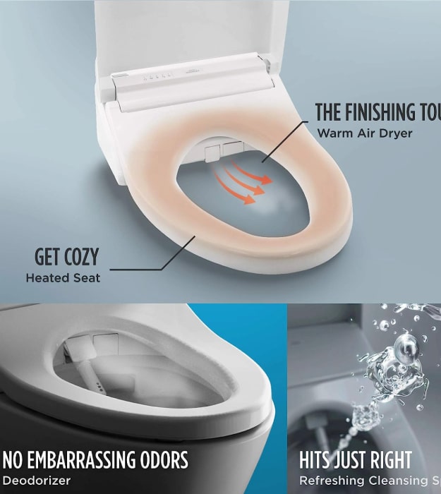 TOTO SW3083 WASHLET C5 Round Bidet Seat 10 TOTO SW3083
