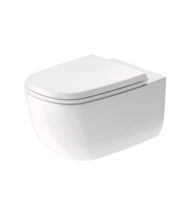 Duravit Aurena Wall-Mount Toilet HygieneFlush 259809 7 Aurena White Wall Hung Toilet