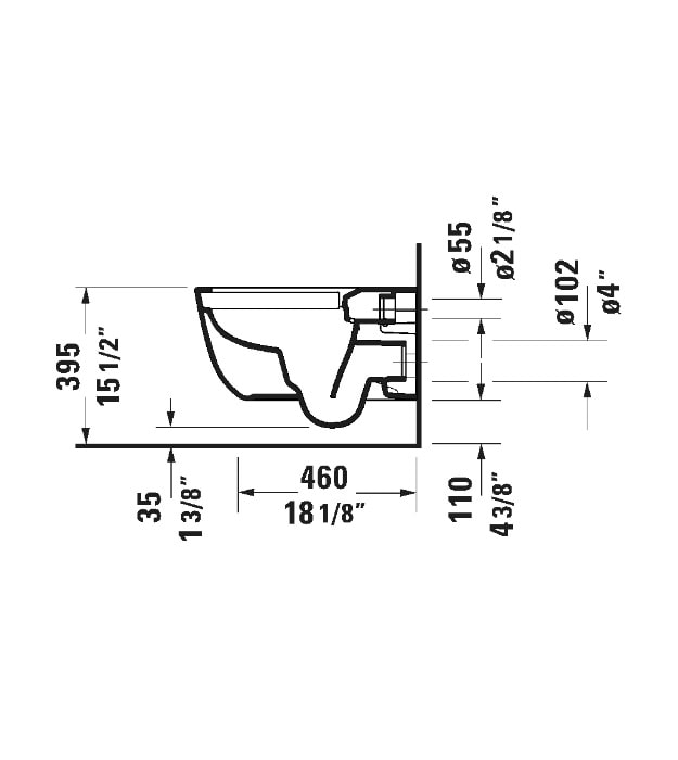 Duravit Aurena Wall-Mount Toilet HygieneFlush 259809 11 Duravit Aurena Wall-Mount Toilet HygieneFlush 259809 - Image 6