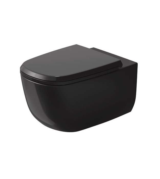 Duravit Aurena Wall-Mount Toilet HygieneFlush 259809 6 Duravit Aurena Wall-mount Toilet 259809 Black