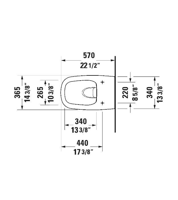 Duravit Aurena Wall-Mount Toilet HygieneFlush 259809 12 Duravit Aurena Wall-Mount Toilet HygieneFlush 259809 - Image 7