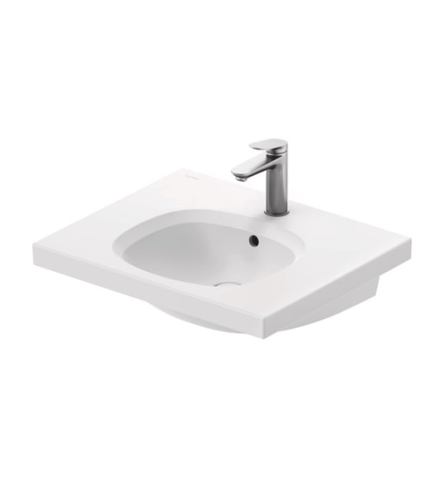 Duravit Aurena Wall Mounted Sink 238760 7 Duravit Matte White 238760AC00