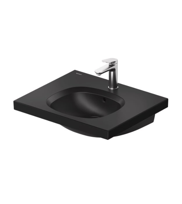 Duravit Aurena Wall Mounted Sink 238760 6 Duravit Aurena 238760 Matte Black