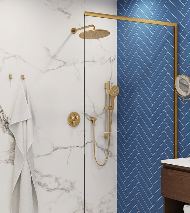 Grohe Brushed Gold thermostatic Shower Kit 103070GN00 9 Grohe Brushed Gold thermostatic Shower Kit 103070GN00 - Image 4