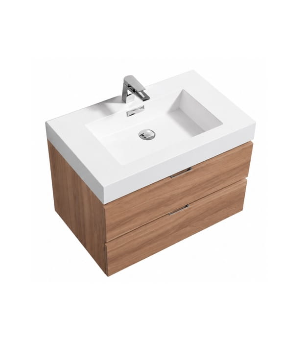 Kubebath Bliss BSL30 30" Wallmount Bathroom Vanity 5 Kubebath Bliss BSL30 30" Wallmount Bathroom Vanity