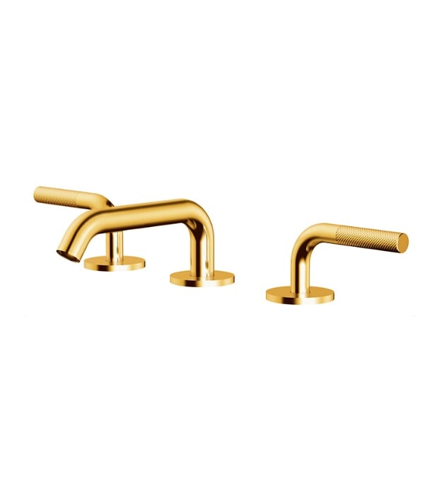 Aquabrass MB2 Widespread Bathroom Faucet MB210 2 Aquabrass MB2 Widespread Bathroom Faucet MB210