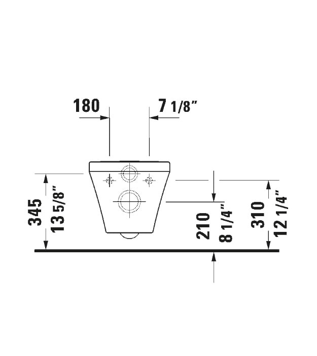 Duravit Durastyle Compact Wall Mounted Toilet With Seat 2551090092 12 Duravit Durastyle Compact Wall Mounted Toilet With Seat 2551090092 - Image 7